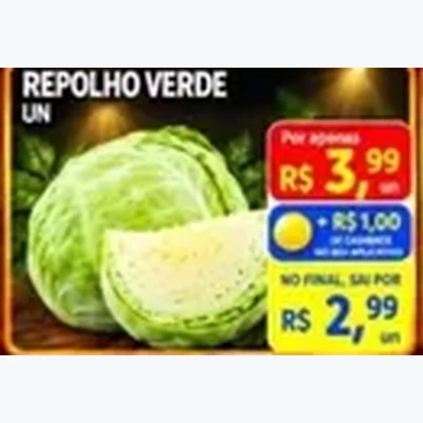 Recorte do encarte de Repolho Verde