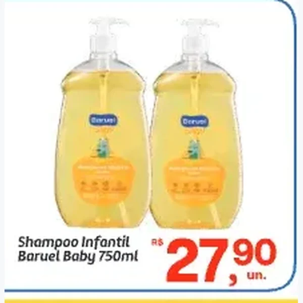 Shampoo Infantil Baruel Baby 750 ml