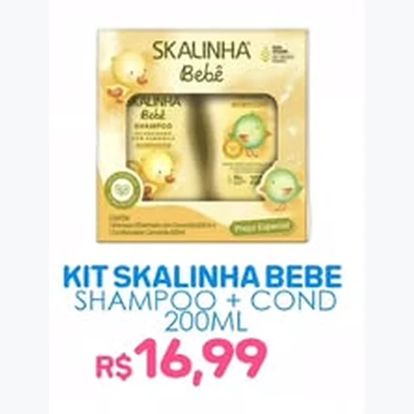 Kit Shampoo + Condicionador Skalinha Bebê 2 un × 200 ml