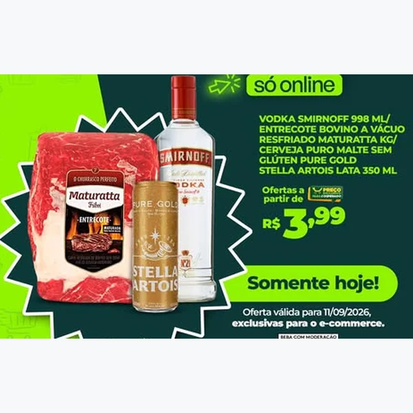 Recorte do encarte de Entrecote Bovino a Vácuo Resfriado Maturatta