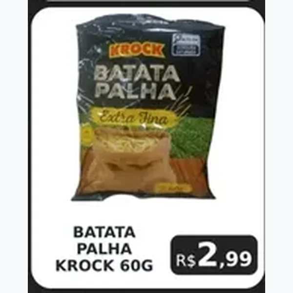 Recorte do encarte de Batata Palha Extra Fina Krock 60 g