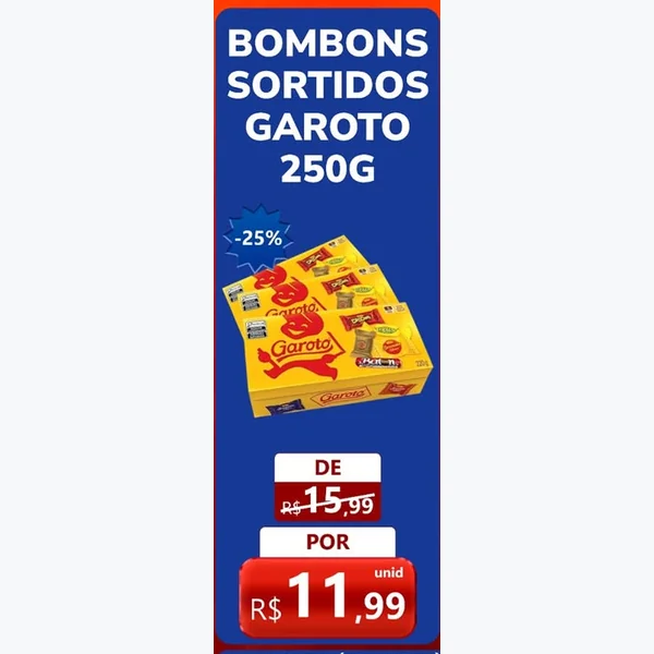 Bombons Sortidos Garoto 250 g