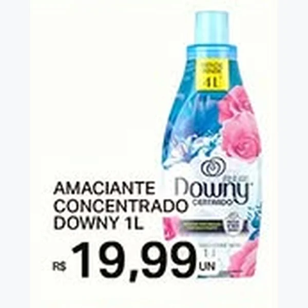 Recorte do encarte de Amaciante Concentrado Downy 1 L