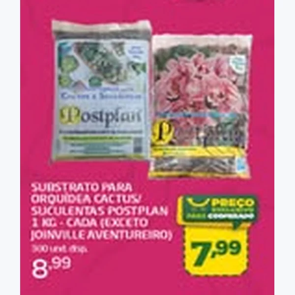 Substrato para Orquídea e Suculentas Postplan 1 kg