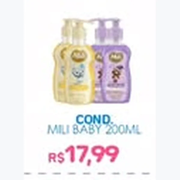 Recorte do encarte de Condicionador Mili Baby 200 ml