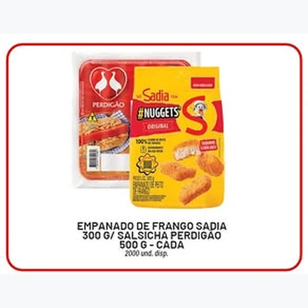 Recorte do encarte de Empanado de Frango Sadia 300 g