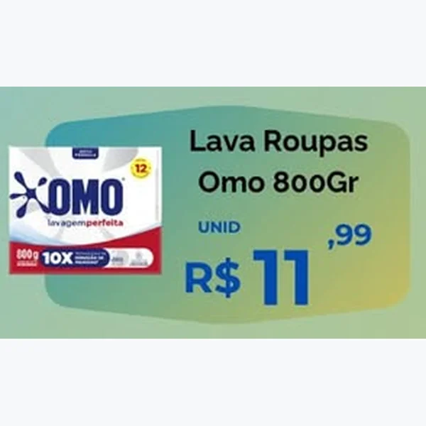 Lava Roupas Omo 800 g