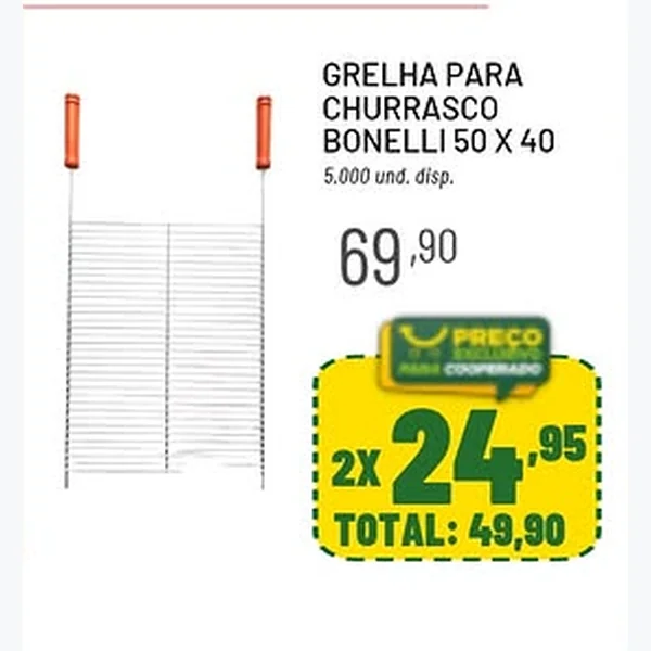 Grelha para Churrasco Bonelli