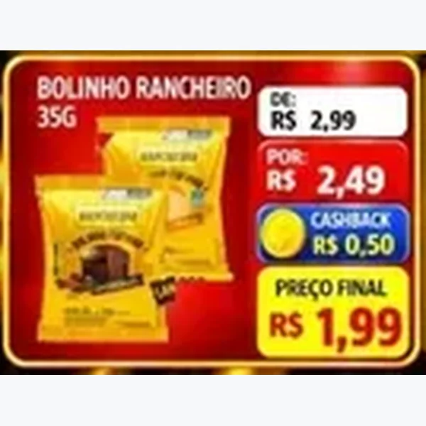 Recorte do encarte de Bolinho Rancheiro 35 g
