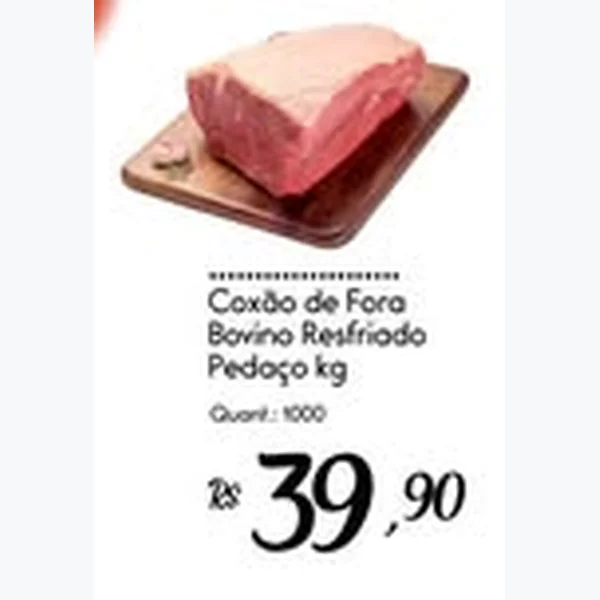 Recorte do encarte de Coxão de Fora Bovino Resfriado Pedaço