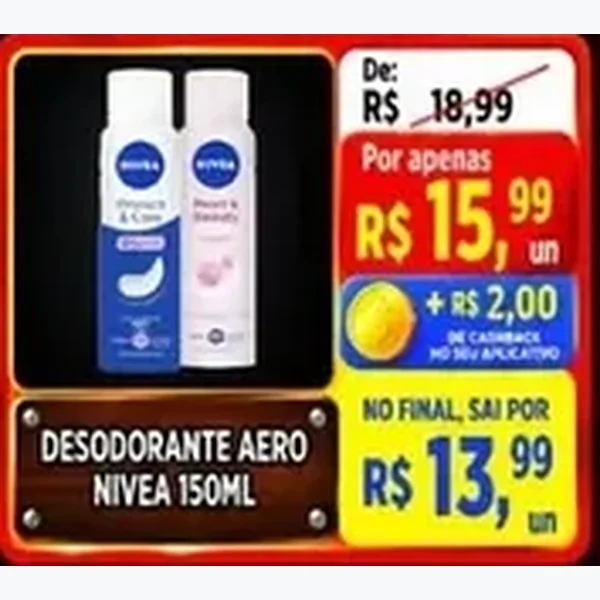 Desodorante Aero Nivea 150 ml