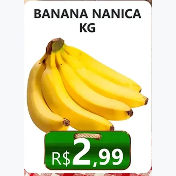 Recorte do encarte de Banana Nanica