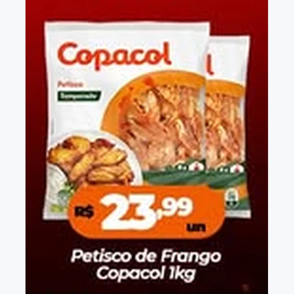 Recorte do encarte de Petisco de Frango Copacol