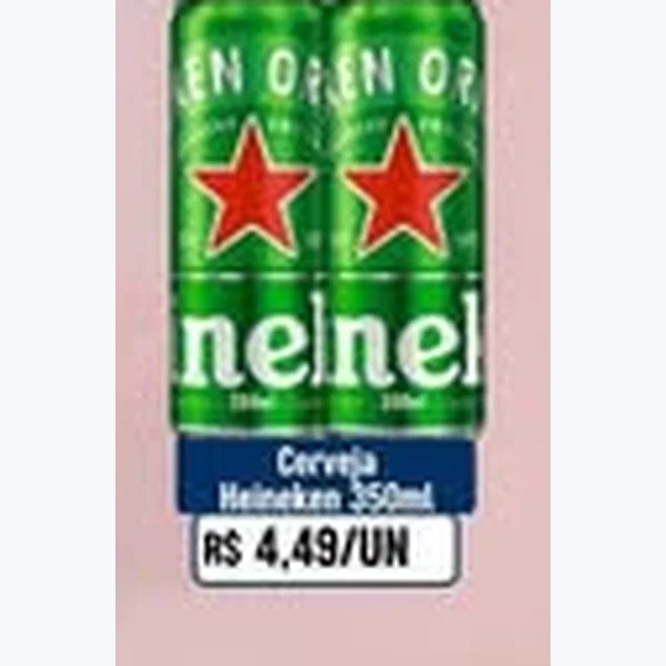 Recorte do encarte de Cerveja Heineken 350 ml