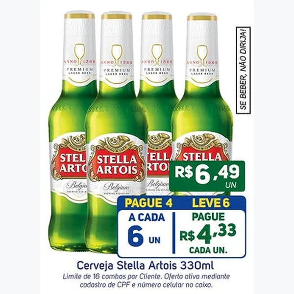 Cerveja Stella Artois 330 ml