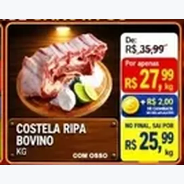 Costela Ripa Bovino
