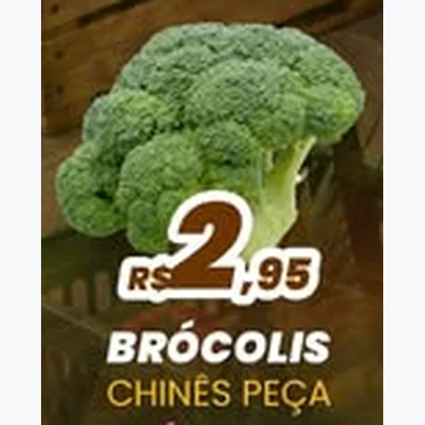 Recorte do encarte de Brócolis Chinês