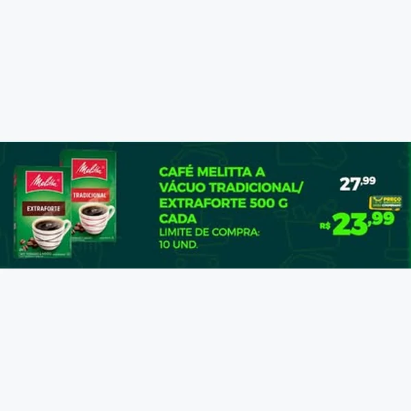 Café a Vácuo Tradicional Melitta 500 g