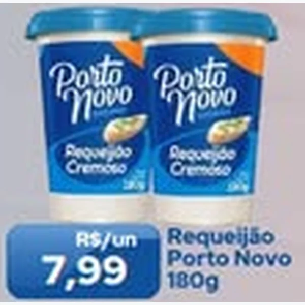 Recorte do encarte de Requeijão Cremoso Porto Novo 180 g