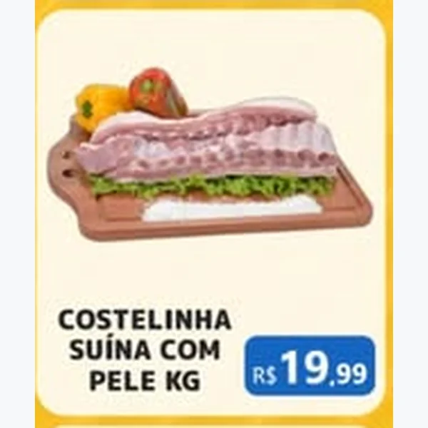 Costelinha Suína com Pele