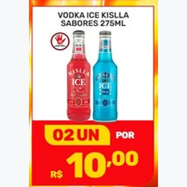 Recorte do encarte de Vodka Ice Sabores Kislla 275 ml