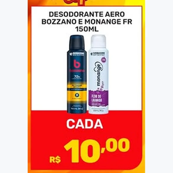 Recorte do encarte de Desodorante Aero Monange 150 ml