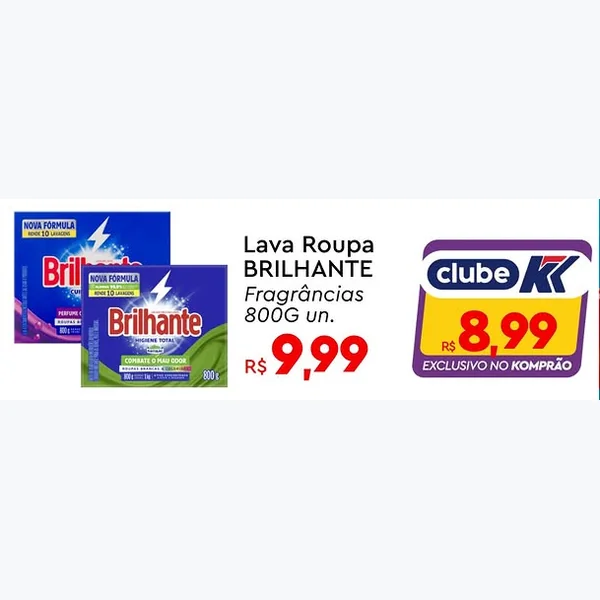Lava Roupa Brilhante 800 g