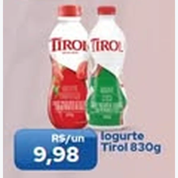 Recorte do encarte de Iogurte Tirol 830 g