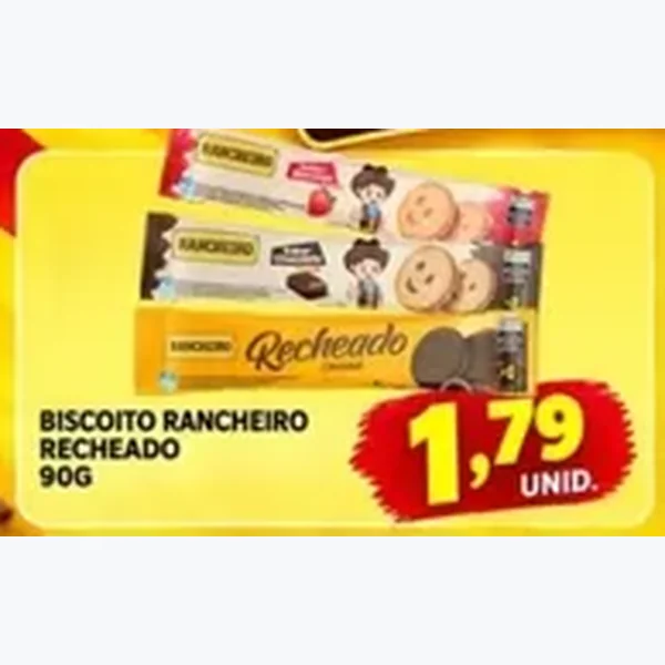 Biscoito Recheado Rancheiro 90 g