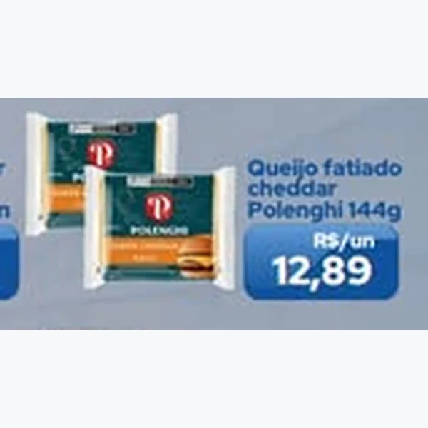 Queijo Fatiado Cheddar Polenghi 144 g