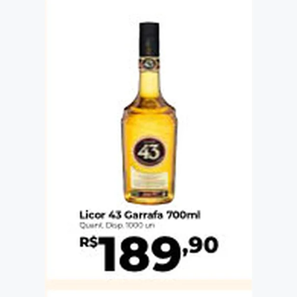 Recorte do encarte de Licor 43 700 ml