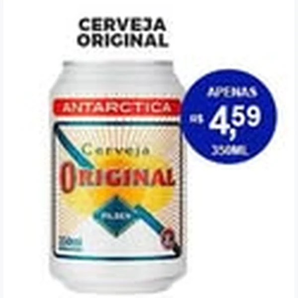 Recorte do encarte de Cerveja Antarctica Original 350 ml