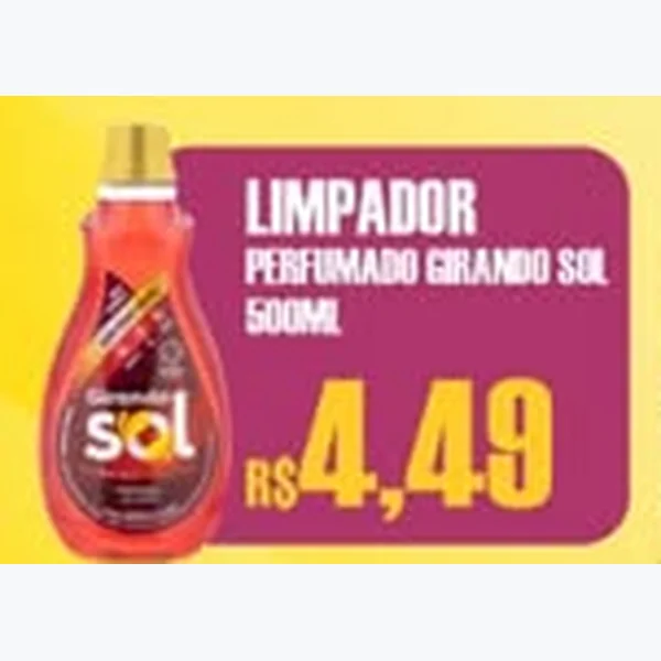 Recorte do encarte de Limpador Perfumado Girando Sol 500 ml