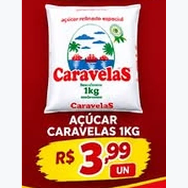 Recorte do encarte de Açúcar Caravelas