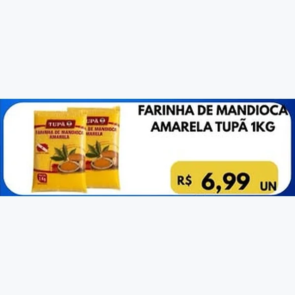 Farinha de Mandioca Amarela Tupã 1 kg
