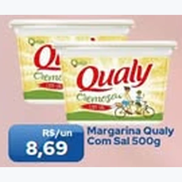 Recorte do encarte de Margarina com Sal Qualy 500 g