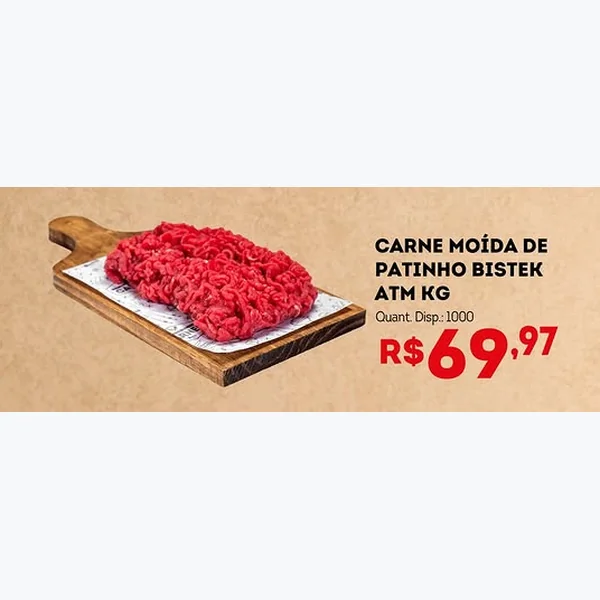 Carne Moída de Patinho Atm Bistek