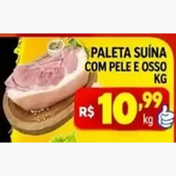 Paleta Suína com Pele e Osso