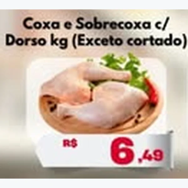 Recorte do encarte de Coxa e Sobrecoxa C/ Dorso