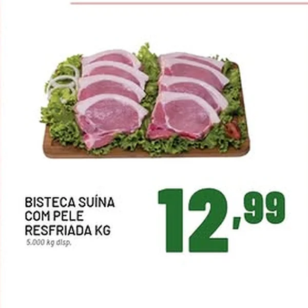 Bisteca Suína com Pele Resfriada