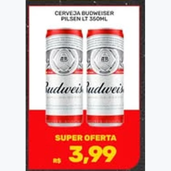 Cerveja Pilsen Budweiser 350 ml