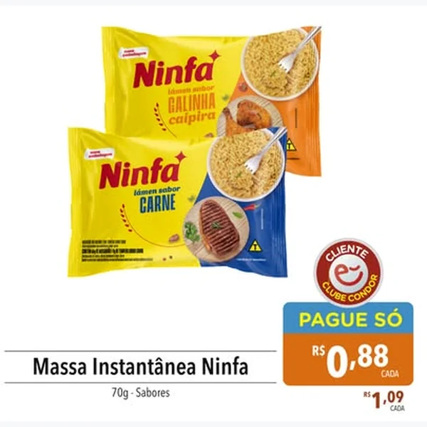 Massa Instantânea Ninfa 70 g