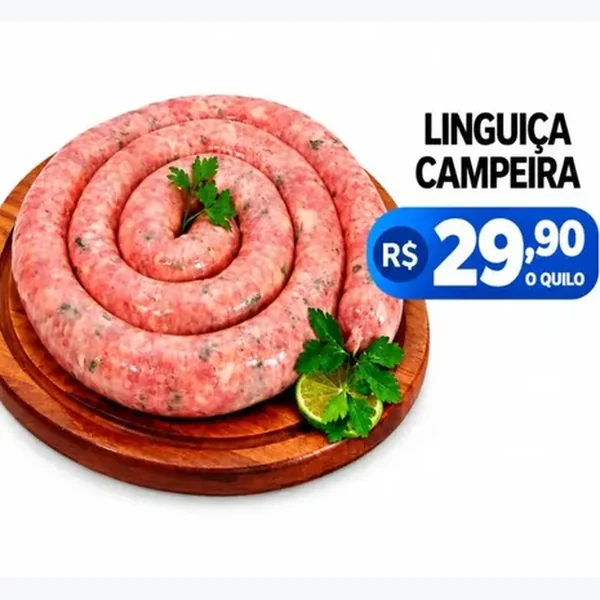 Recorte do encarte de Linguiça Campeira