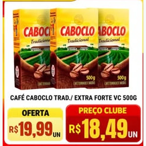 Recorte do encarte de Café Tradicional Caboclo 500 g