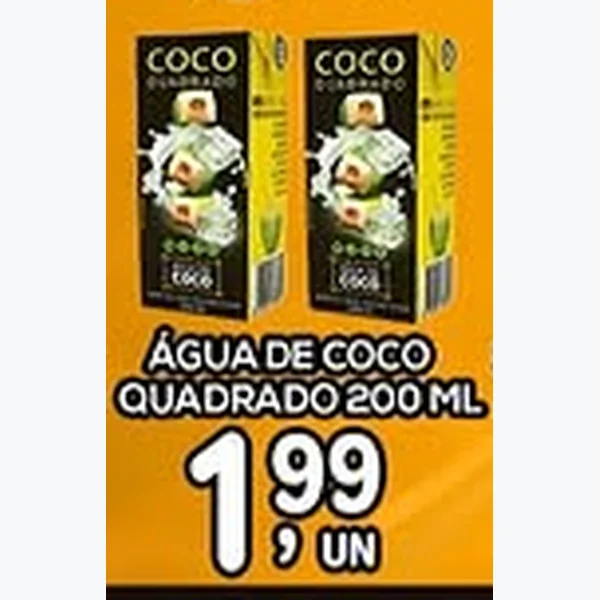 Água de Coco Coco Quadrado 200 ml