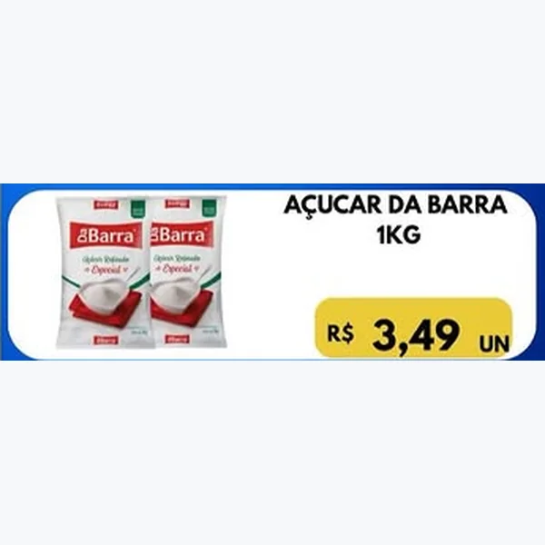 Recorte do encarte de Açúcar Refinado Da Barra 1 kg