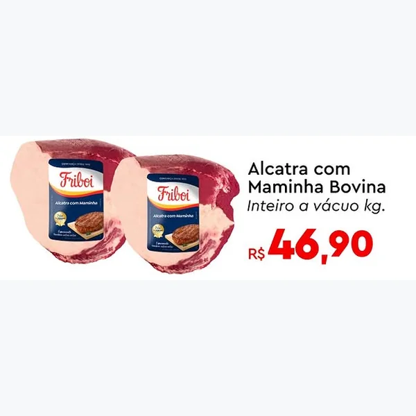 Alcatra com Maminha Bovina Inteiro a Vácuo Friboi