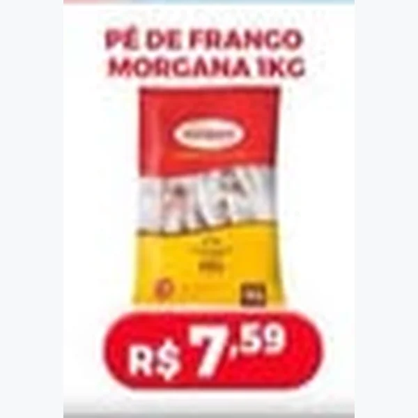 Recorte do encarte de Pé de Frango Morgana 1 kg