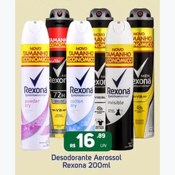 Desodorante Aerossol Rexona 200 ml