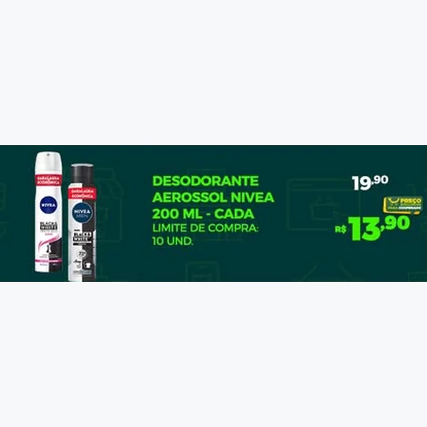 Recorte do encarte de Desodorante Aerossol Nivea 200 ml